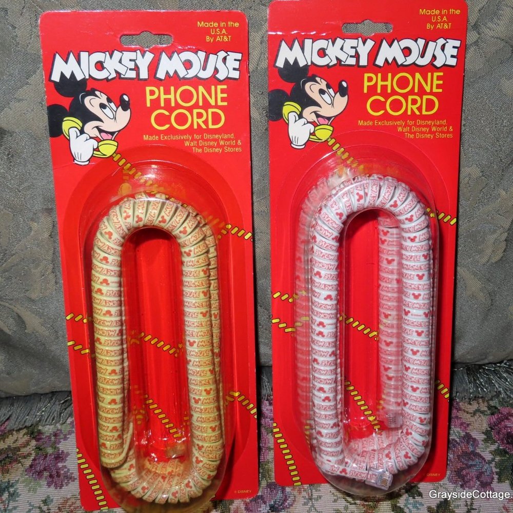 Mickey Mouse Retro Handset Replacement Phone Cord